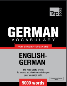 German Vocabulary for English Speakers - 9000 Words